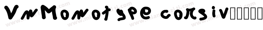 VnMonotype corsiv字体转换
